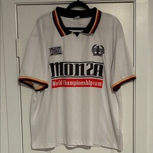 Cotton On White Collared Soccer Jersey